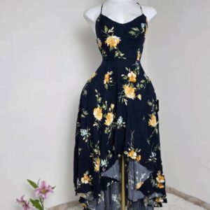 New Arrivals vestido negro floral